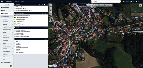 Screenshot rmDATA Smart Infra